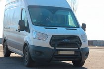 Ford Transit 2014– Priekšējais aizsargstienis WT022 Black (nerūsējošais tērauds) foto 1