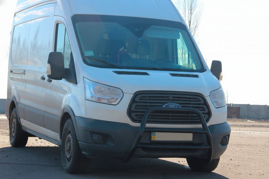 Ford Transit 2014– Priekšējais aizsargstienis WT022 Black (nerūsējošais tērauds) Image