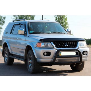 Kengurins WT022 Black (nerūsējošais tērauds) Mitsubishi Pajero Sport 1996–2007 foto 2