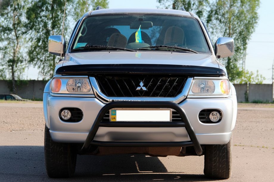 Mitsubishi Pajero Sport 1996–2007 Kengurins WT022 Black (nerūsējošais tērauds) Image