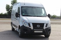 Renault Master 2011–2023 Priekšējais aizsargstienis WT022 Black (nerūsējošais tērauds) foto 3