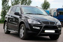 SsangYong Kyron 2005–2014 Kengurins WT022 Black (nerūsējošais tērauds) foto 3