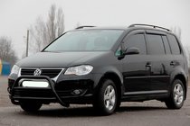 Volkswagen Touran 2003–2010 Kengurins WT022 Black (nerūsējošais tērauds) foto 1