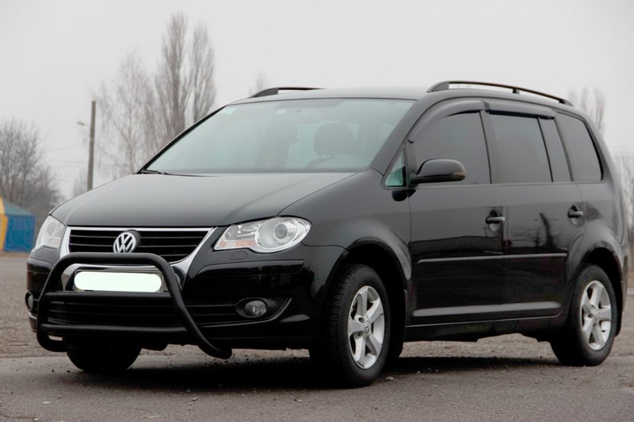 Volkswagen Touran 2003–2010 Kengurins WT022 Black (nerūsējošais tērauds) Image