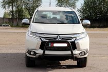 Mitsubishi Pajero Sport 2015– Kengurins WT022 Black (nerūsējošais tērauds) foto 1
