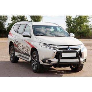 Kengurins WT022 Black (nerūsējošais tērauds) Mitsubishi Pajero Sport 2015– foto 2