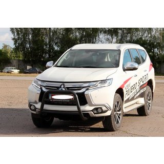 Kengurins WT022 Black (nerūsējošais tērauds) Mitsubishi Pajero Sport 2015– foto 3