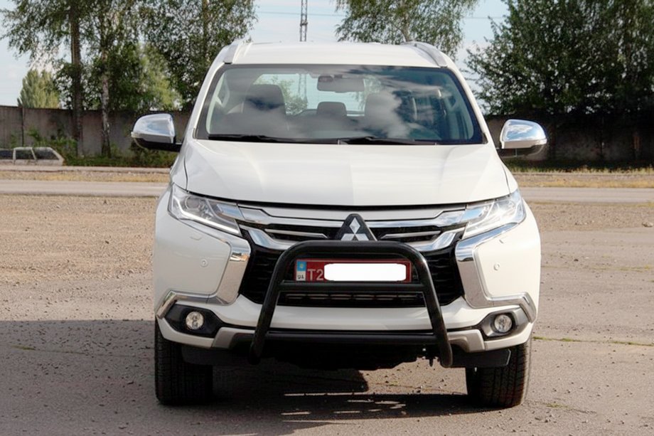 Mitsubishi Pajero Sport 2015– Kengurins WT022 Black (nerūsējošais tērauds) Image