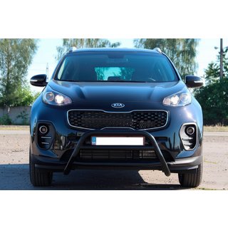 Ķengurbārs WT023 Black (nerūsējošais tērauds) Kia Sportage 2015–2021 foto 1