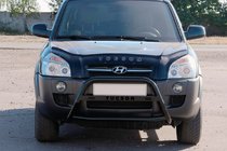Hyundai Tucson JM 2004– Priekšējais aizsargstienis (bullbar) WT025 Black (nerūsējošais tērauds) foto 3