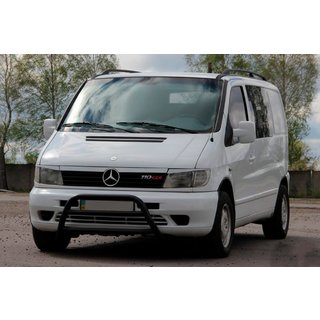 Priekšējais aizsargstienis WT022 Black (nerūsējošais tērauds) foto 2