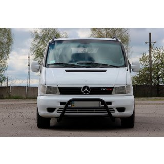 Priekšējais aizsargstienis WT022 Black (nerūsējošais tērauds) foto 1