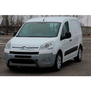 Aizsargstienis (bullbar) WT007 Black (nerūsējošais tērauds) Citroen Berlingo 2008–2018 foto 2