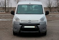 Peugeot Partner Tepee 2008–2018 Aizsargstienis (bullbar) WT007 Black (nerūsējošais tērauds) foto 3