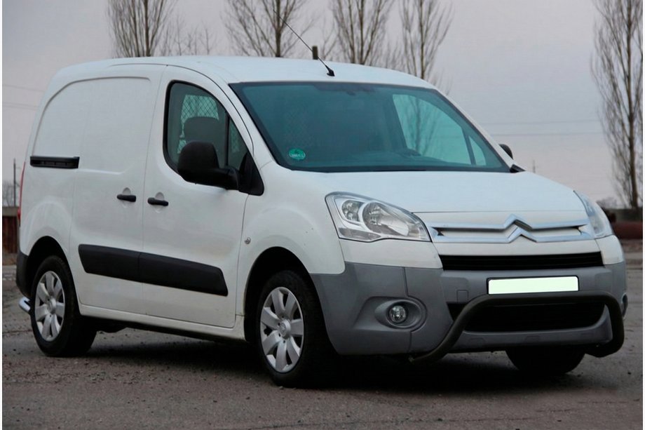 Peugeot Partner Tepee 2008–2018 Aizsargstienis (bullbar) WT007 Black (nerūsējošais tērauds) Image