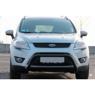 Aizsargstienis (bullbar) WT007 Black (nerūsējošais tērauds) foto 1