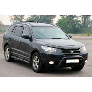 Aizsargstienis (bullbar) WT007 Black (nerūsējošais tērauds) foto 2
