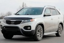 Kia Sorento II XM 2009–2014 Aizsargstienis (bullbar) WT007 Black (nerūsējošais tērauds) foto 2
