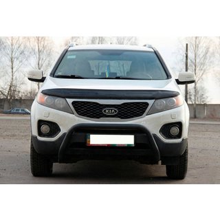 Aizsargstienis (bullbar) WT007 Black (nerūsējošais tērauds) foto 1