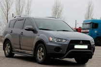 Mitsubishi Outlander 2006–2012 Aizsargstienis (bullbar) WT007 Black (nerūsējošais tērauds) foto 3
