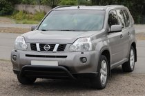 Nissan X-trail T31 2007–2014 Priekšējais bullbārs WT007 Black (nerūsējošais tērauds) foto 3