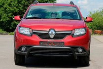 Dacia Sandero 2013–2020 Priekšējais aizsargstienis WT007 Black (nerūsējošais tērauds) foto 1