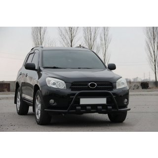 Priekšējais aizsargstienis WT-ST15 Black (nerūsējošais tērauds) Toyota Rav 4 2006–2013 foto 1