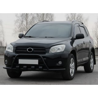 Priekšējais aizsargstienis WT-ST15 Black (nerūsējošais tērauds) Toyota Rav 4 2006–2013 foto 2
