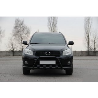 Priekšējais aizsargstienis WT-ST15 Black (nerūsējošais tērauds) Toyota Rav 4 2006–2013 foto 3
