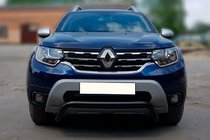 Dacia Duster 2018–2024 Aizsargstienis (bullbar) WT007 Black (nerūsējošais tērauds) foto 2