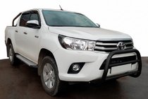 Toyota Hilux 2015– Priekšējais aizsargstienis (bullbar) WT007 Black (nerūsējošais tērauds) foto 1
