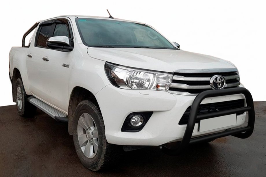 Toyota Hilux 2015– Priekšējais aizsargstienis (bullbar) WT007 Black (nerūsējošais tērauds) Image
