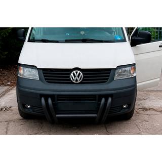 Ķengurs ST006-03 Nizdri Black (nerūsējošais tērauds) Volkswagen T5 Transporter 2003–2010 foto 4