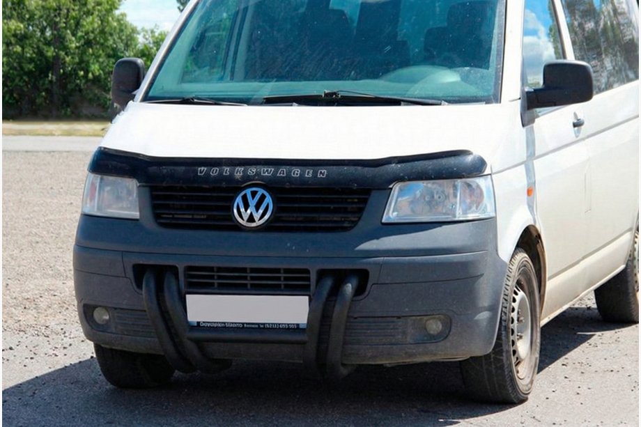 Volkswagen T5 Transporter 2003–2010 Ķengurs ST006-03 Nizdri Black (nerūsējošais tērauds) Foto 6
