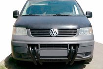 Volkswagen T5 Transporter 2003–2010 Aizsargstienis ST006-04 Nizdri Black (nerūsējošais tērauds) foto 1