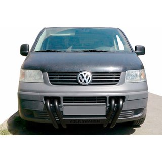 Aizsargstienis ST006-04 Nizdri Black (nerūsējošais tērauds) Volkswagen T5 Transporter 2003–2010 foto 1
