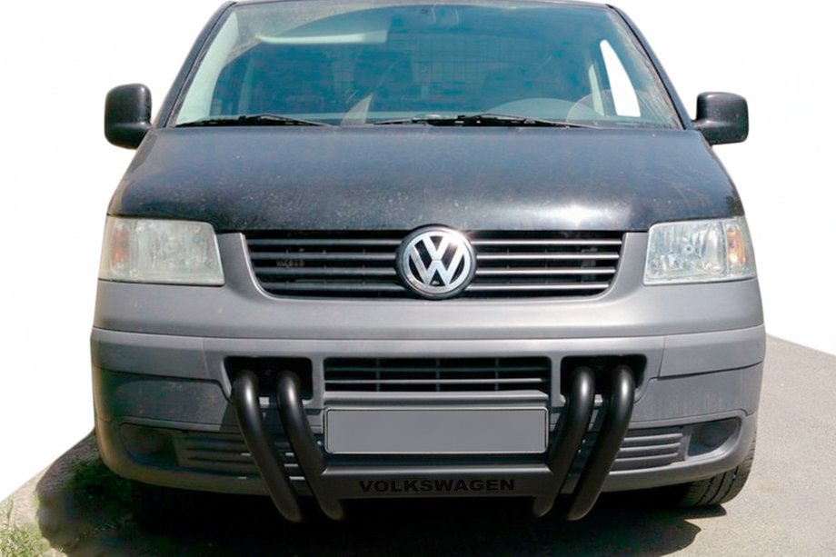 Volkswagen T5 Transporter 2003–2010 Aizsargstienis ST006-04 Nizdri Black (nerūsējošais tērauds) Image