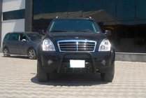 SsangYong Rexton I 2001–2017 Kengurubārs QT006 Black (nerūsējošais tērauds) foto 4