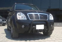 SsangYong Rexton I 2001–2017 Kengurubārs QT006 Black (nerūsējošais tērauds) foto 3
