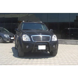 Kengurubārs QT006 Black (nerūsējošais tērauds) SsangYong Rexton I 2001–2017 foto 2