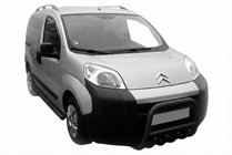 Citroen Nemo 2007–2017 Priekšējais aizsargloks QT006 Black (nerūsējošais tērauds) foto 1