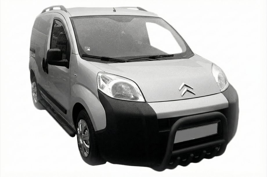 Citroen Nemo 2007–2017 Priekšējais aizsargloks QT006 Black (nerūsējošais tērauds) Image