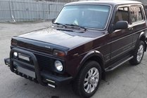 Lada Niva un Urban 1977– Aizsargstienis (bullbar) QT006 Black (nerūsējošais tērauds) foto 2