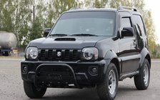 Suzuki Jimny 1998–2018 Kengurubārs QT006 Black (nerūsējošais tērauds) foto 3