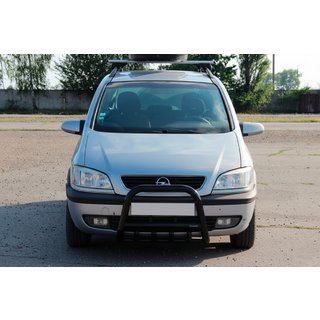 Kengurubārs QT006 Black (nerūsējošais tērauds) Opel Zafira A 1998–2005 foto 1