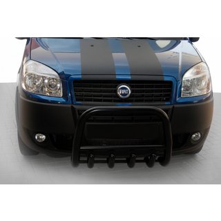 Priekšējais aizsargloks QT006 Black (nerūsējošais tērauds) Fiat Doblo I 2005–2010