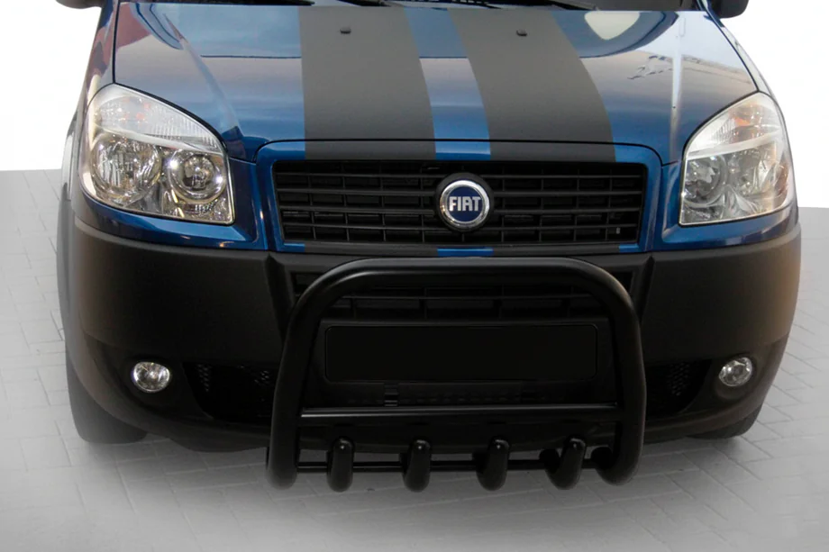Fiat Doblo I 2005–2010 Priekšējais aizsargloks QT006 Black (nerūsējošais tērauds) Image
