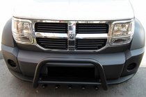 Dodge Nitro 2006–2011 Priekšējais aizsargloks QT006 Black (nerūsējošais tērauds) foto 1