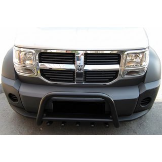 Priekšējais aizsargloks QT006 Black (nerūsējošais tērauds) Dodge Nitro 2006–2011