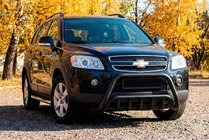 Chevrolet Captiva 2006–2019 Priekšējais aizsargstienis WT002 Black (nerūsējošais tērauds) foto 2